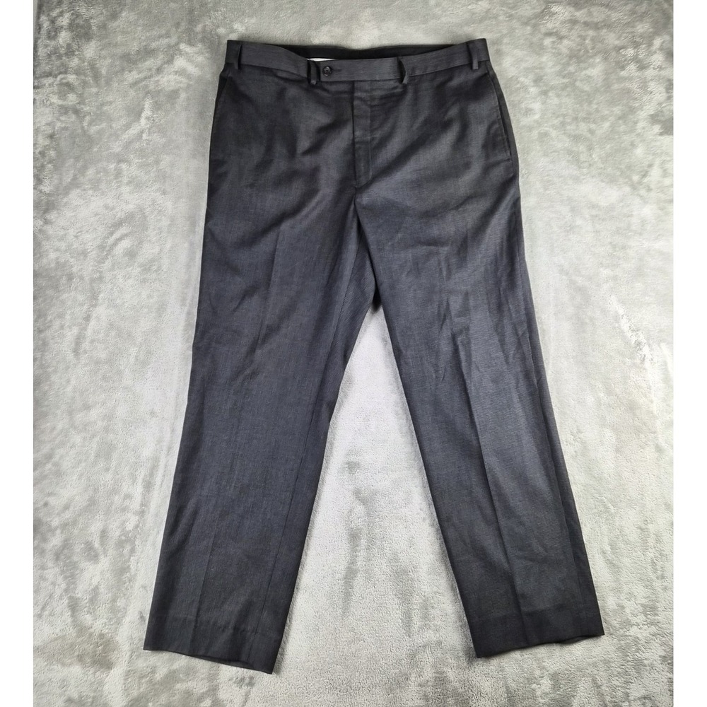 Lauren Ralph Lauren Dress Pants Mens 38x32 Gray Flat‎ Front Trousers Formal